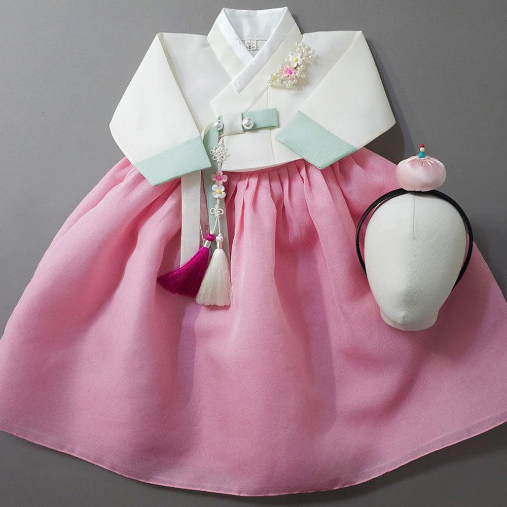 Noeul Pink Girl Hanbok (1-15YR) - Native Korean