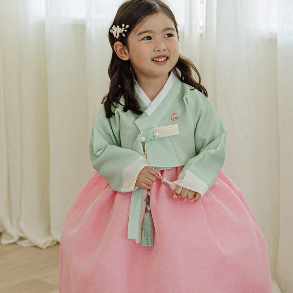 Noeul Pink Girl Hanbok (1-15YR) - Native Korean