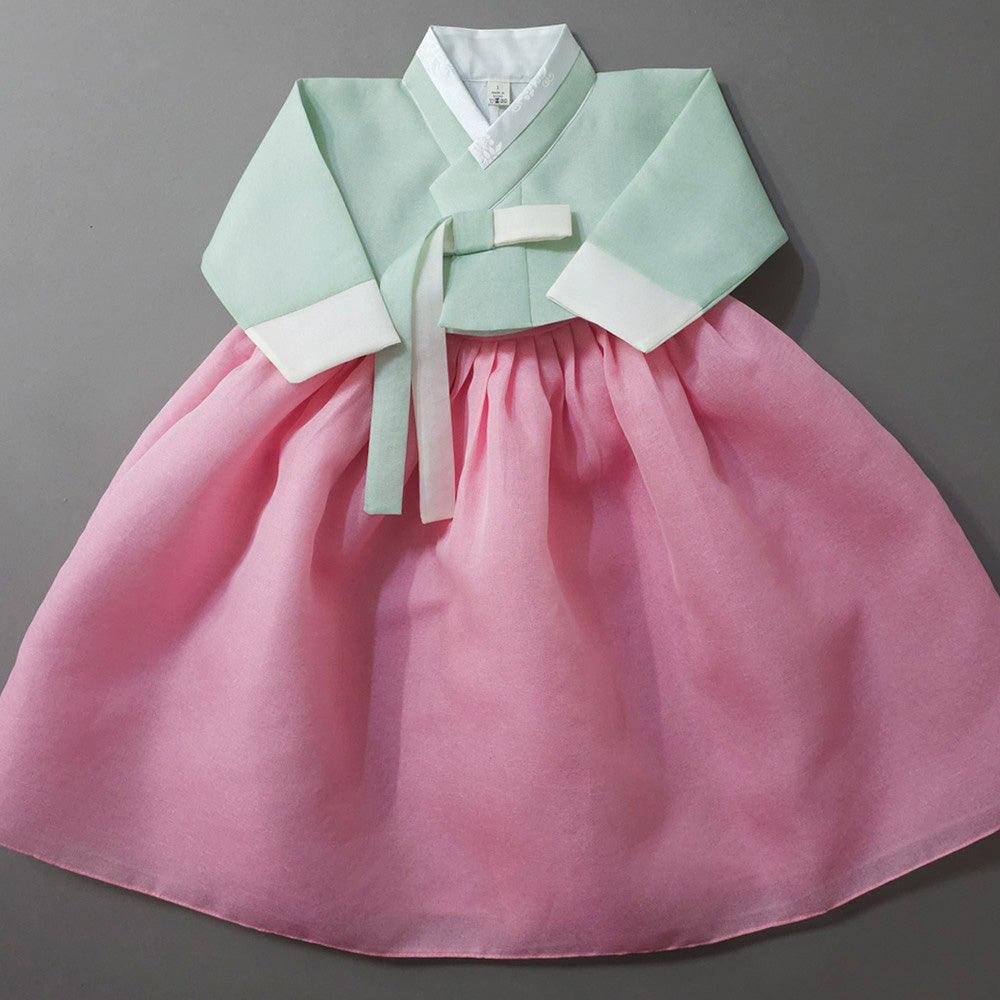 Noeul Pink Girl Hanbok (1-15YR) - Native Korean