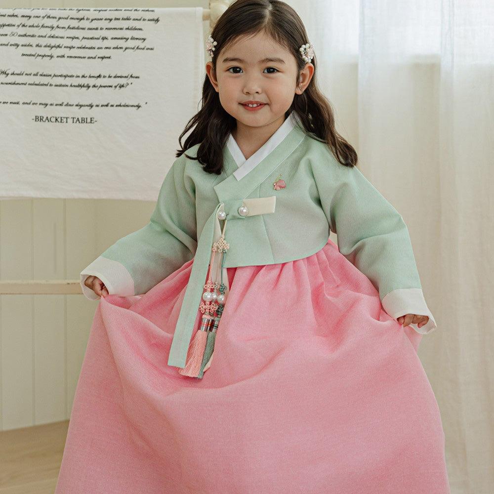 Noeul Pink Girl Hanbok (1-15YR) - Native Korean