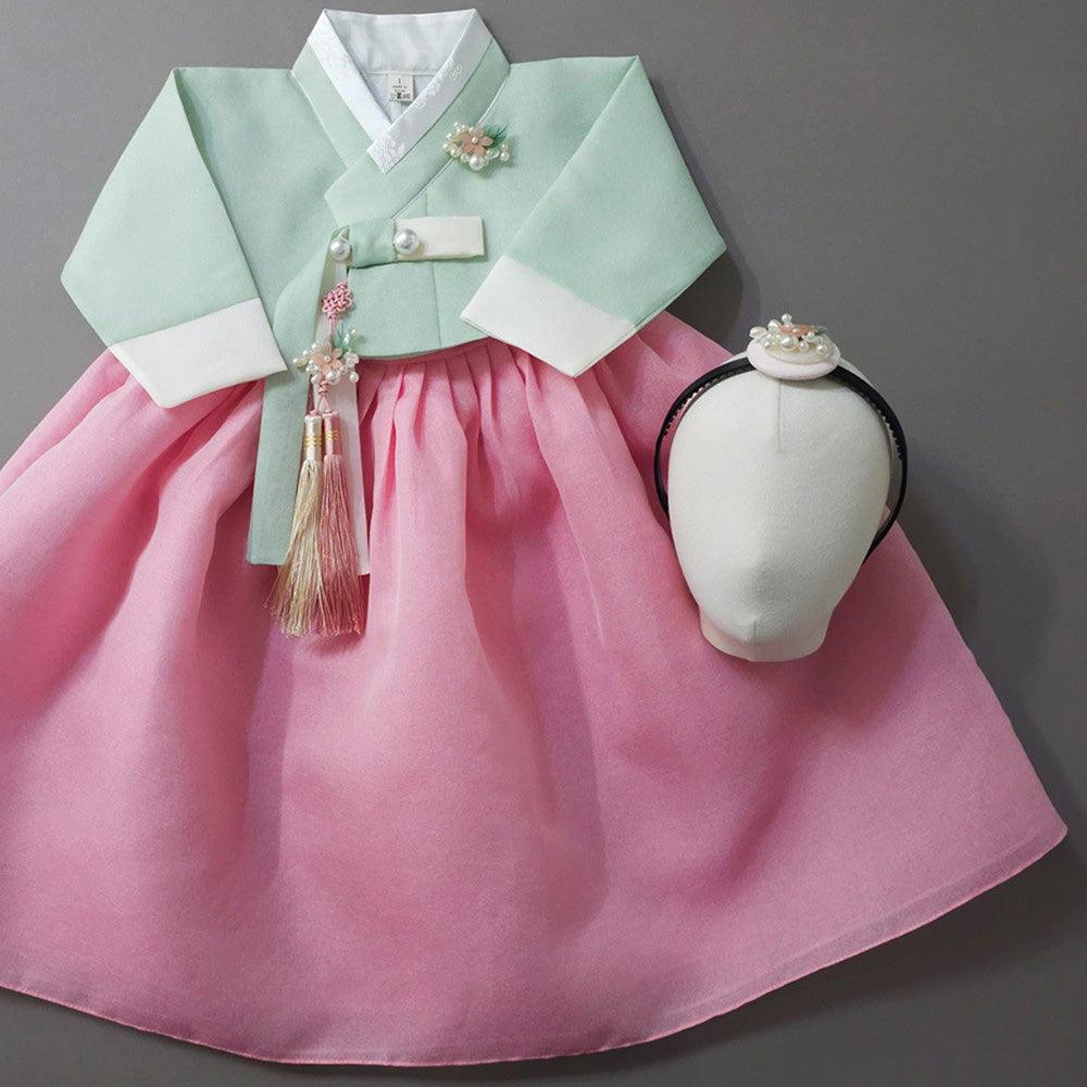 Noeul Pink Girl Hanbok (1-15YR) - Native Korean
