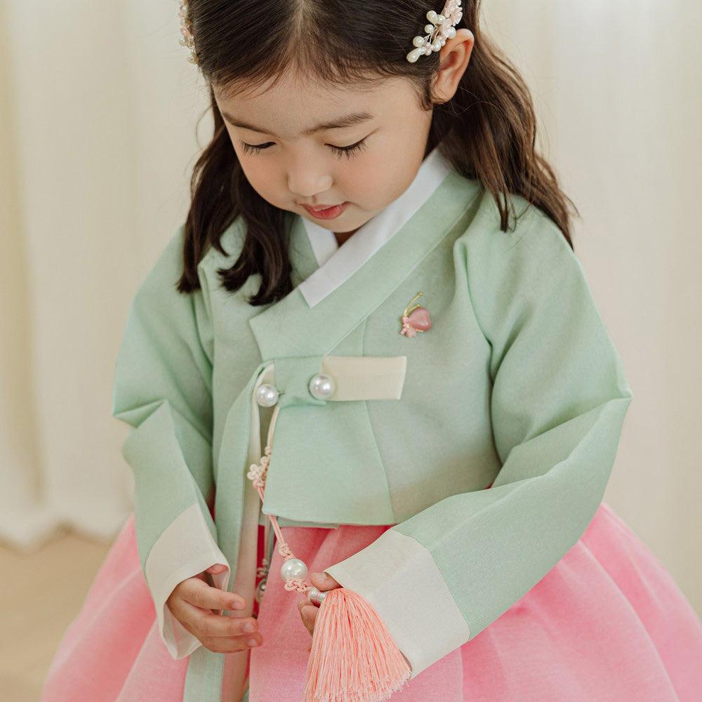 Noeul Pink Girl Hanbok (1-15YR) - Native Korean