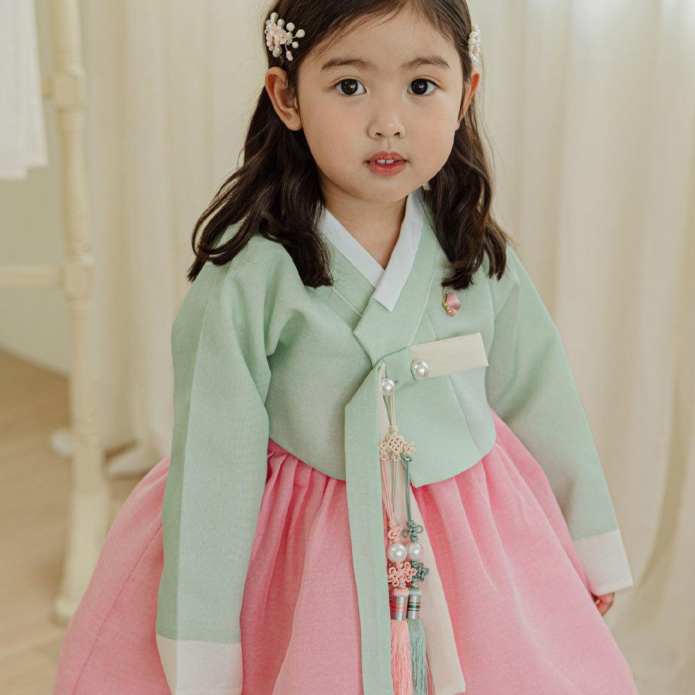 Noeul Pink Girl Hanbok (1-15YR) - Native Korean