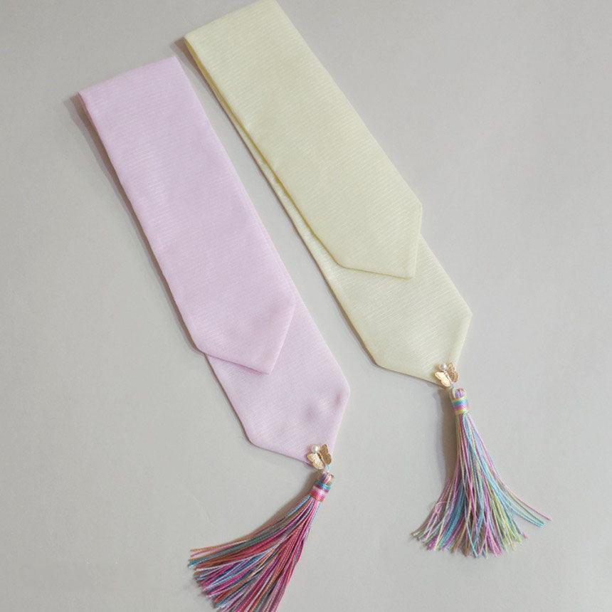 Pastel Butterfly Tassel Hair Tie - Native Korean