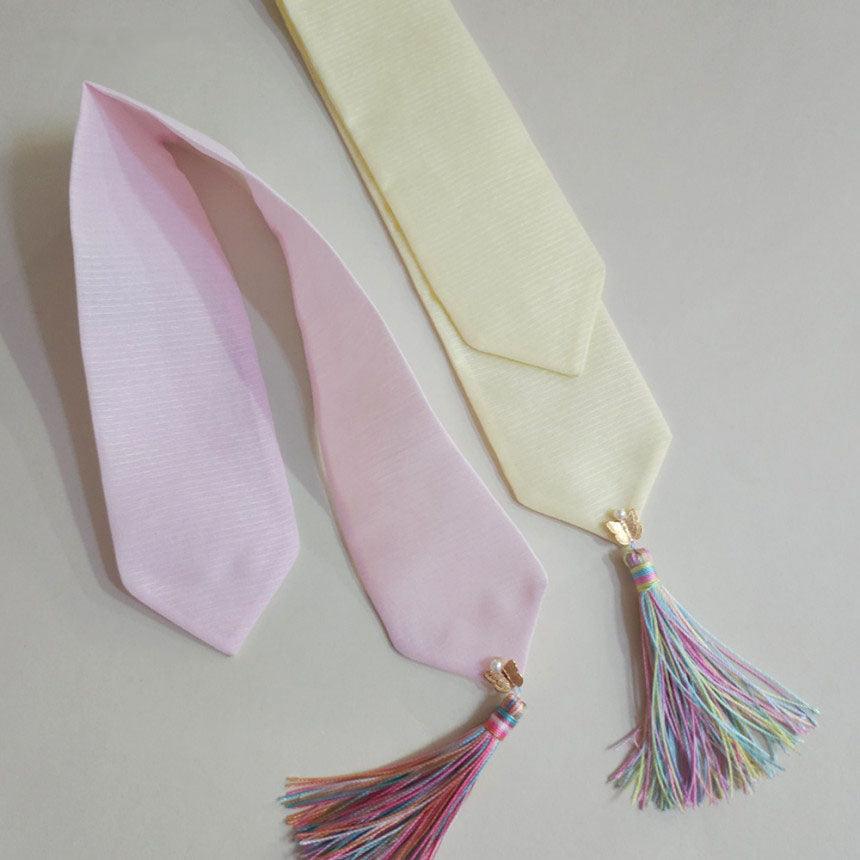Pastel Butterfly Tassel Hair Tie - Native Korean