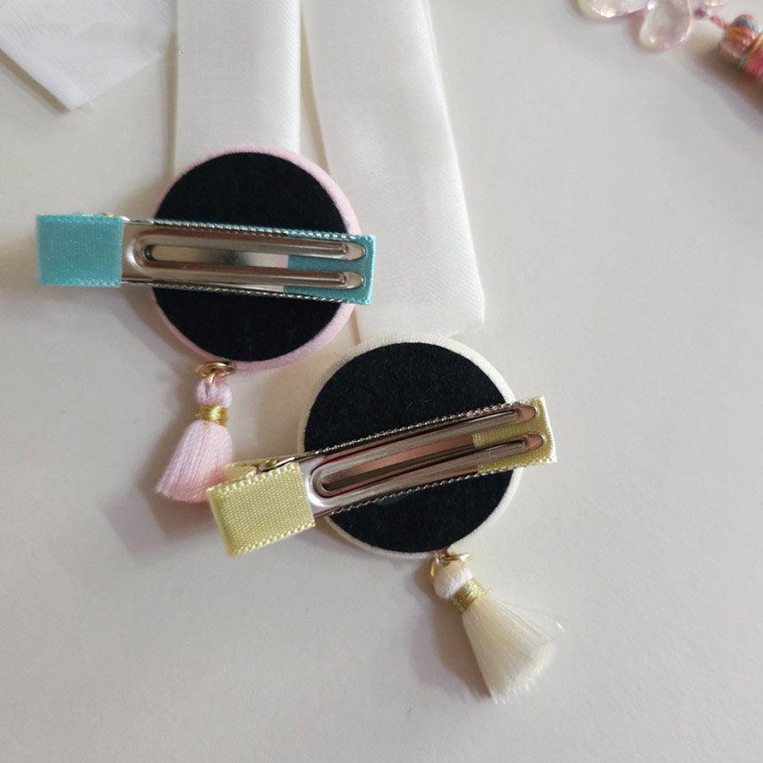 Pastel Butterfly Tassel Hairpin - Native Korean