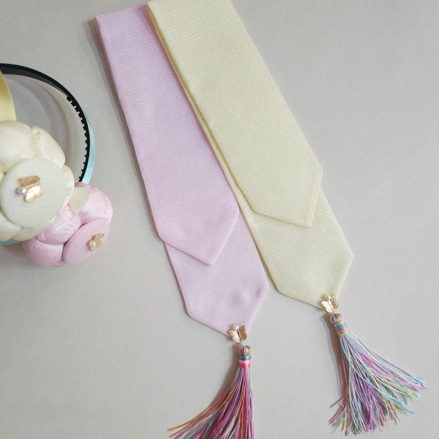 Pastel Butterfly Tassel Hairpin - Native Korean
