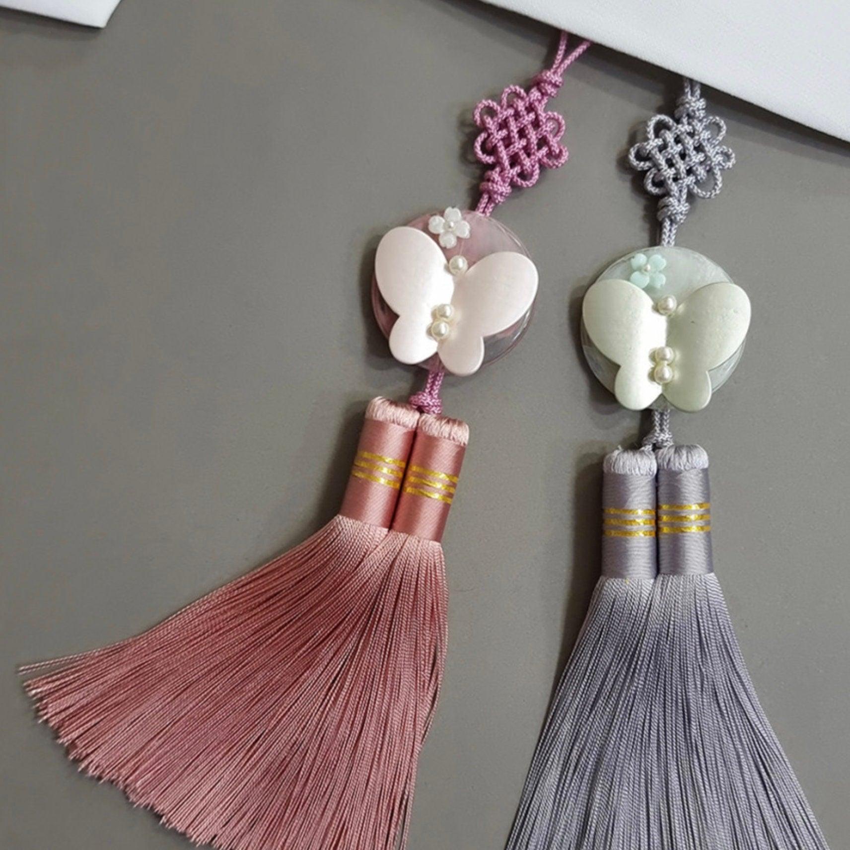 Pastel Butterfly Tassel Norigae - Native Korean