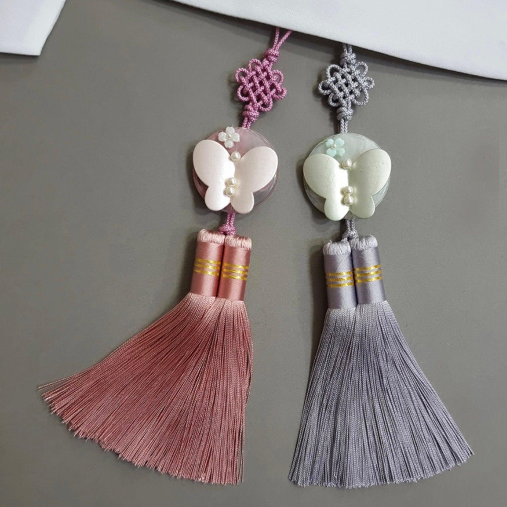 Pastel Butterfly Tassel Norigae - Native Korean