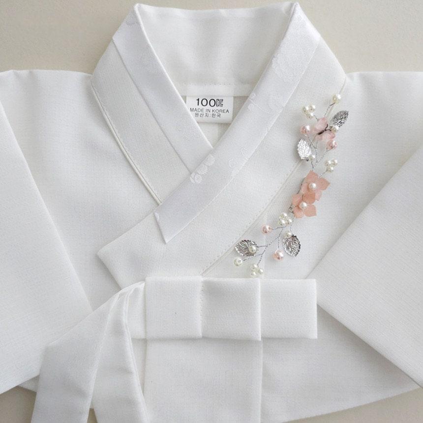 Pastel Dropping Flower Brooch - Native Korean