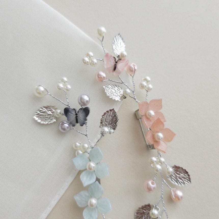 Pastel Dropping Flower Brooch - Native Korean