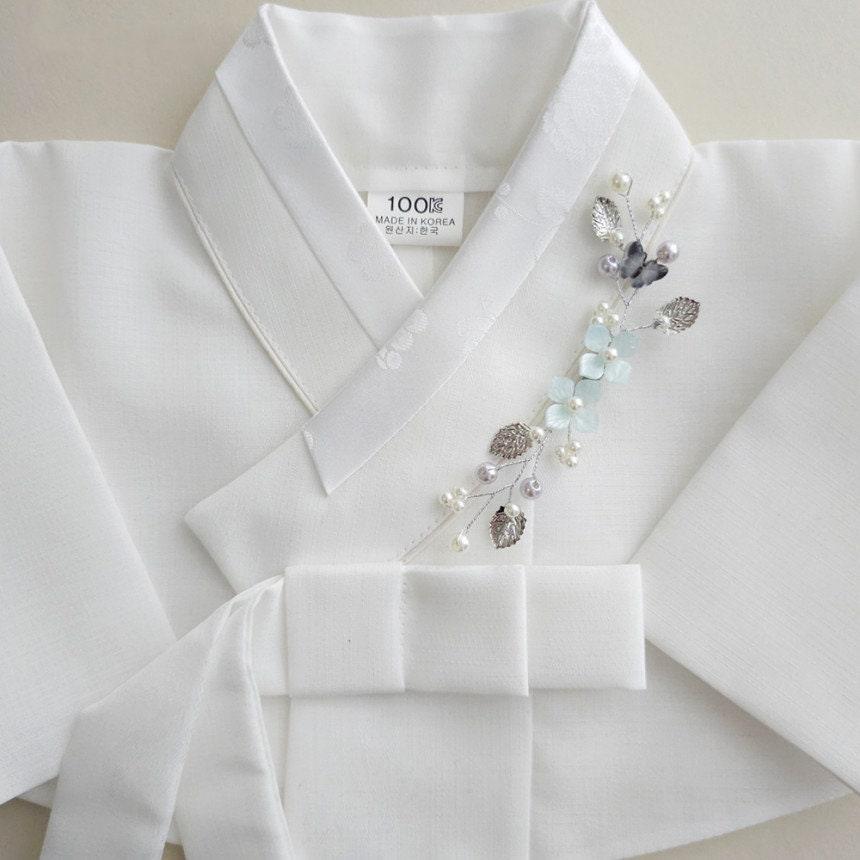 Pastel Dropping Flower Brooch - Native Korean