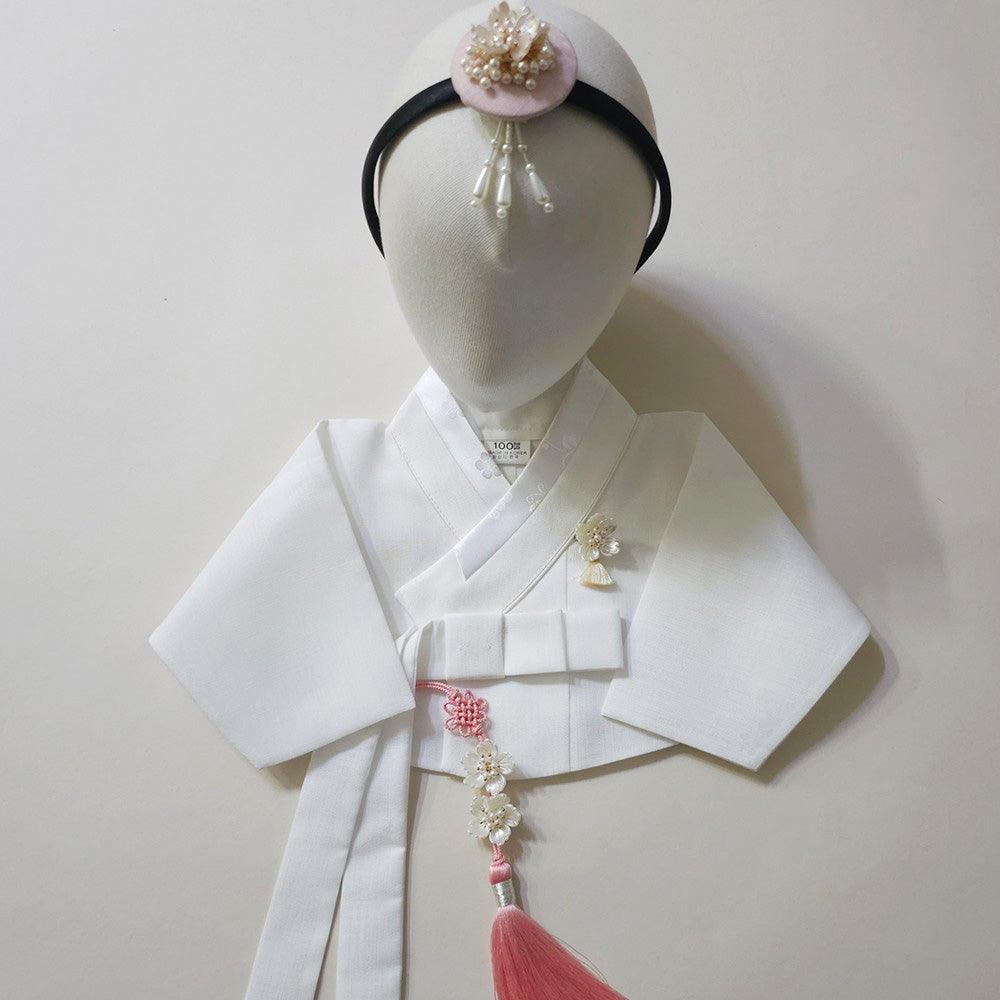 Pastel Luxe Pearl Floral Tassel Norigae - Native Korean