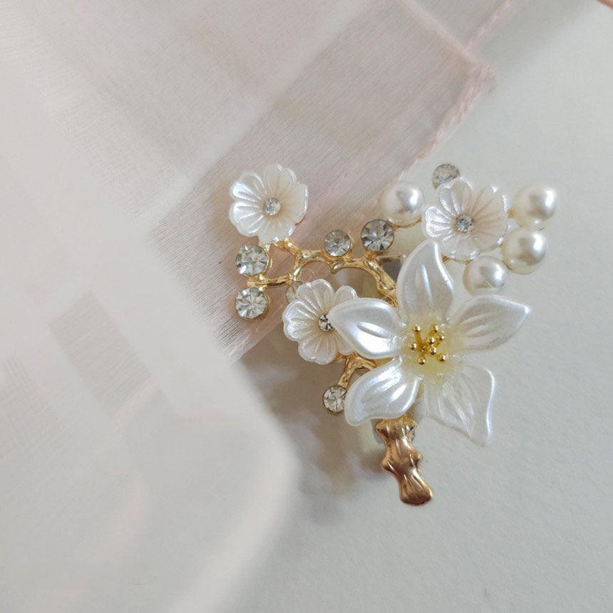 Pearl Bloom Brooch - Native Korean