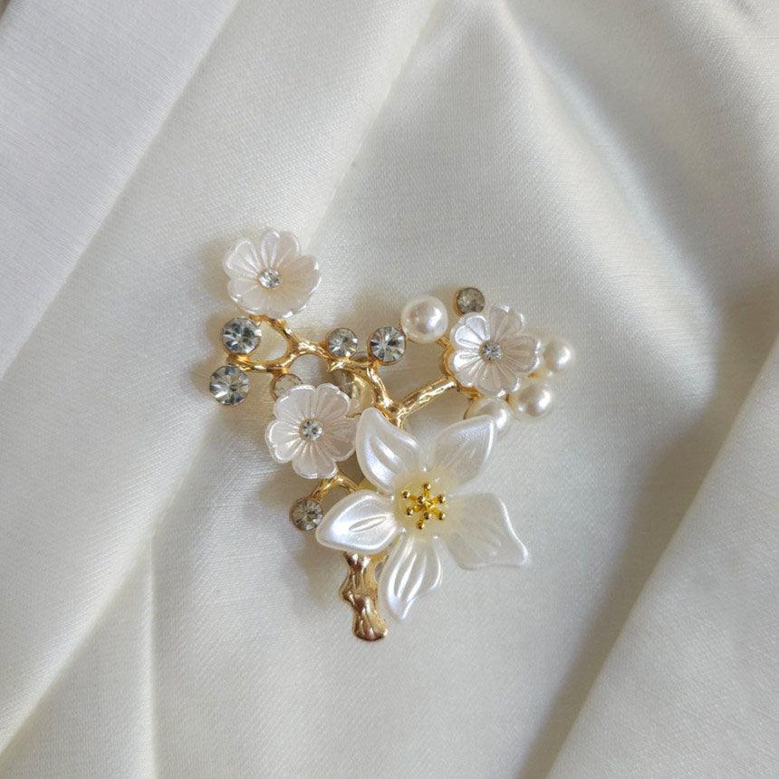 Pearl Bloom Brooch - Native Korean