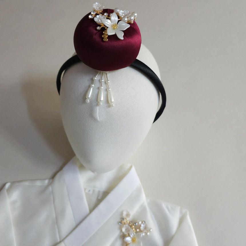 Pearl Bloom Cushion Headband - Native Korean