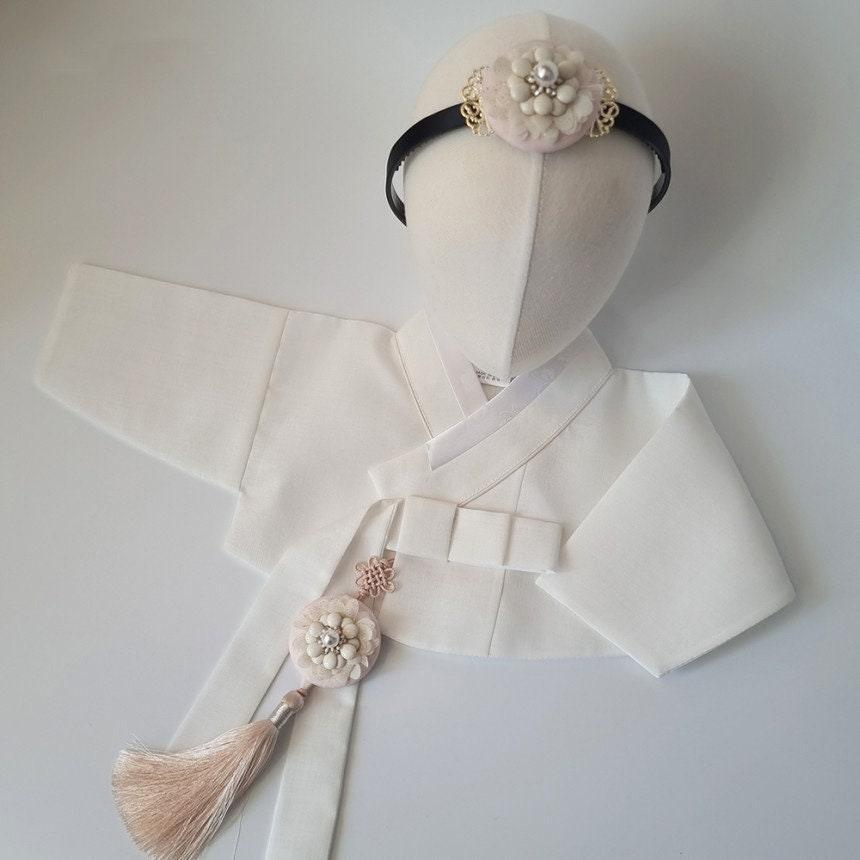 Pearl Daisy Tassel Norigae - Native Korean