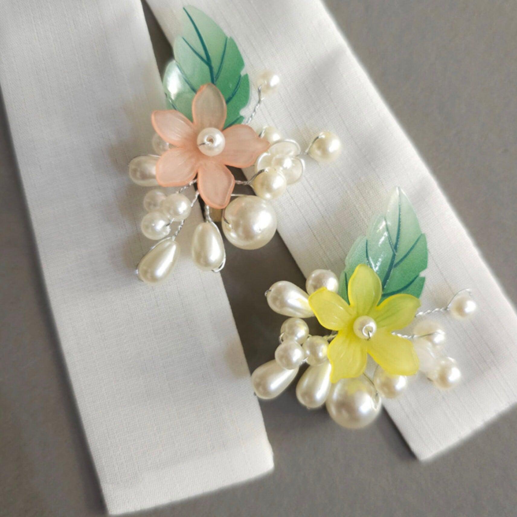 Pearl Flower Brooch - Native Korean