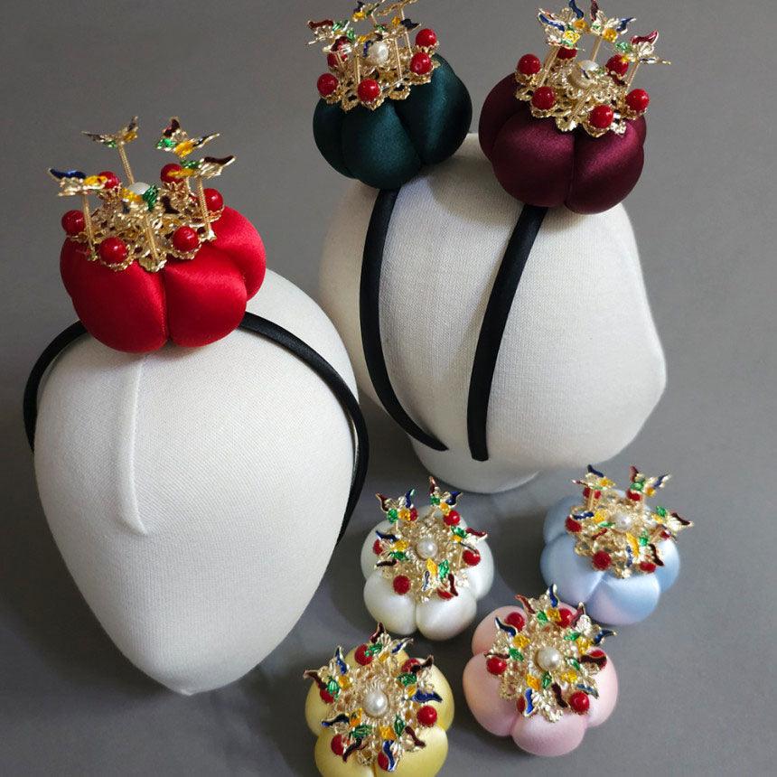 Pearl Jokduri Cushion Headband - Native Korean
