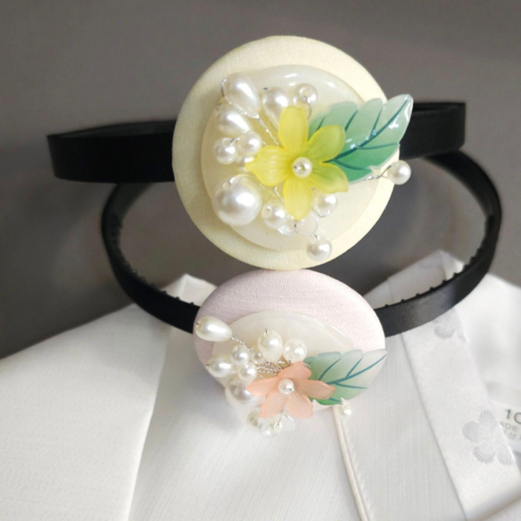 Pearls Flower Headband - Native Korean