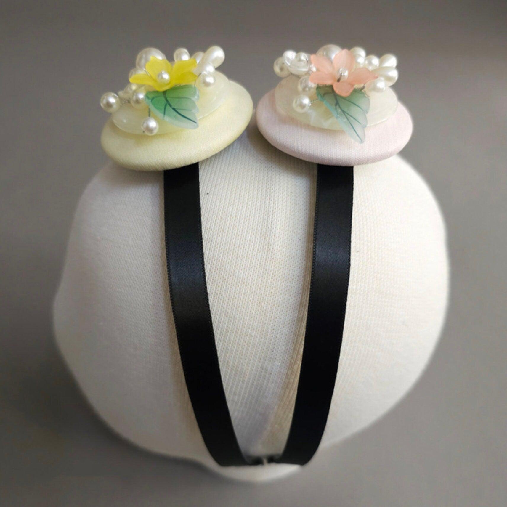 Pearls Flower Headband - Native Korean