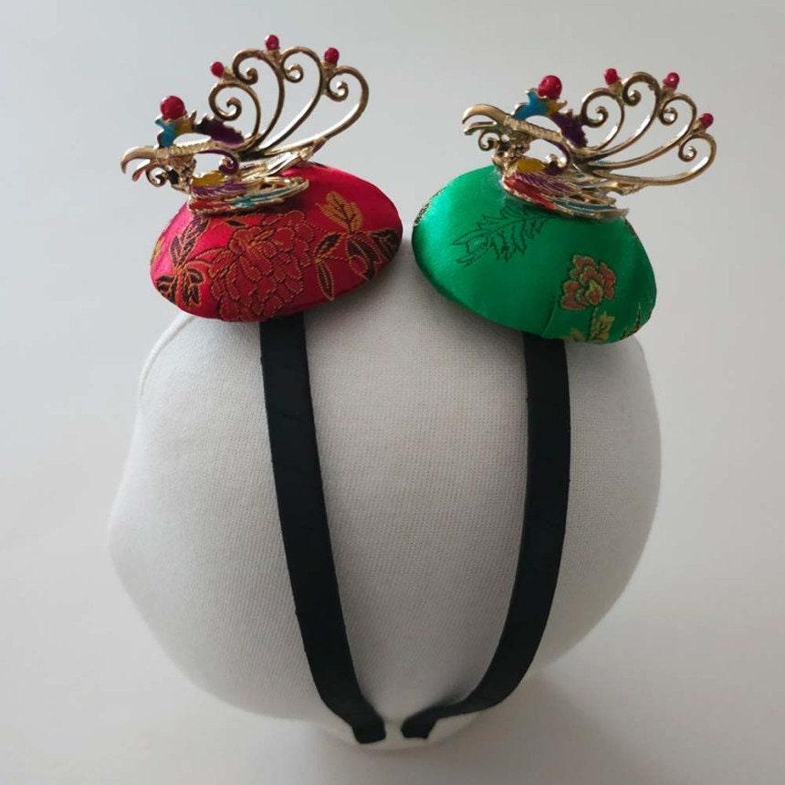 Phoenix Embroidery Headband - Native Korean