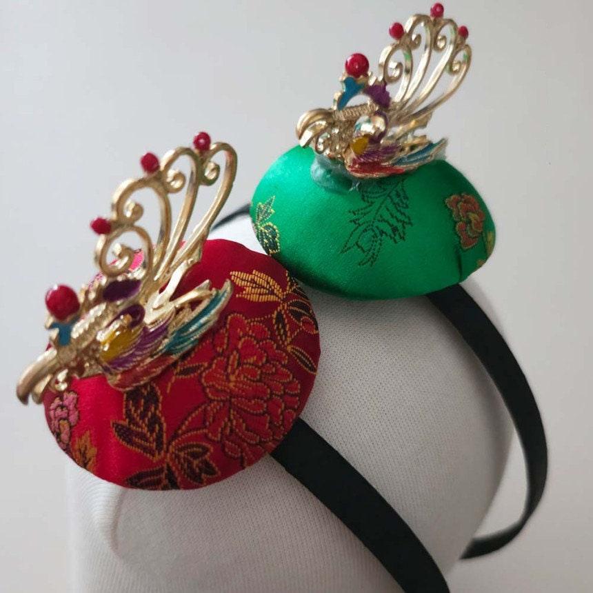 Phoenix Embroidery Headband - Native Korean