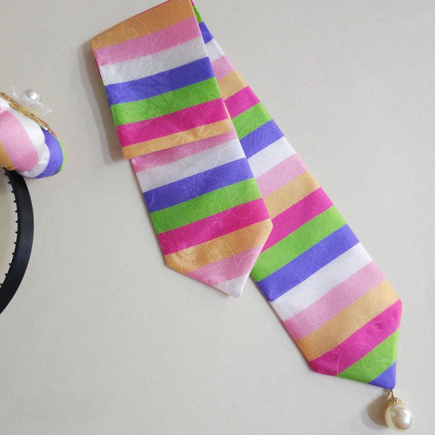 Pink Saekdong Hair Tie - Native Korean