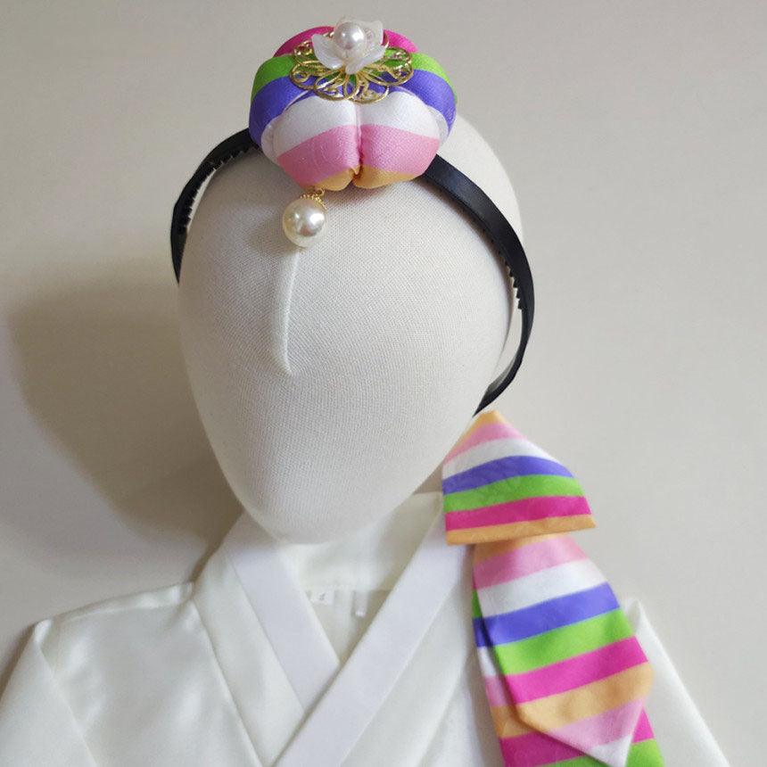 Pink Saekdong Pumpkin Headband - Native Korean
