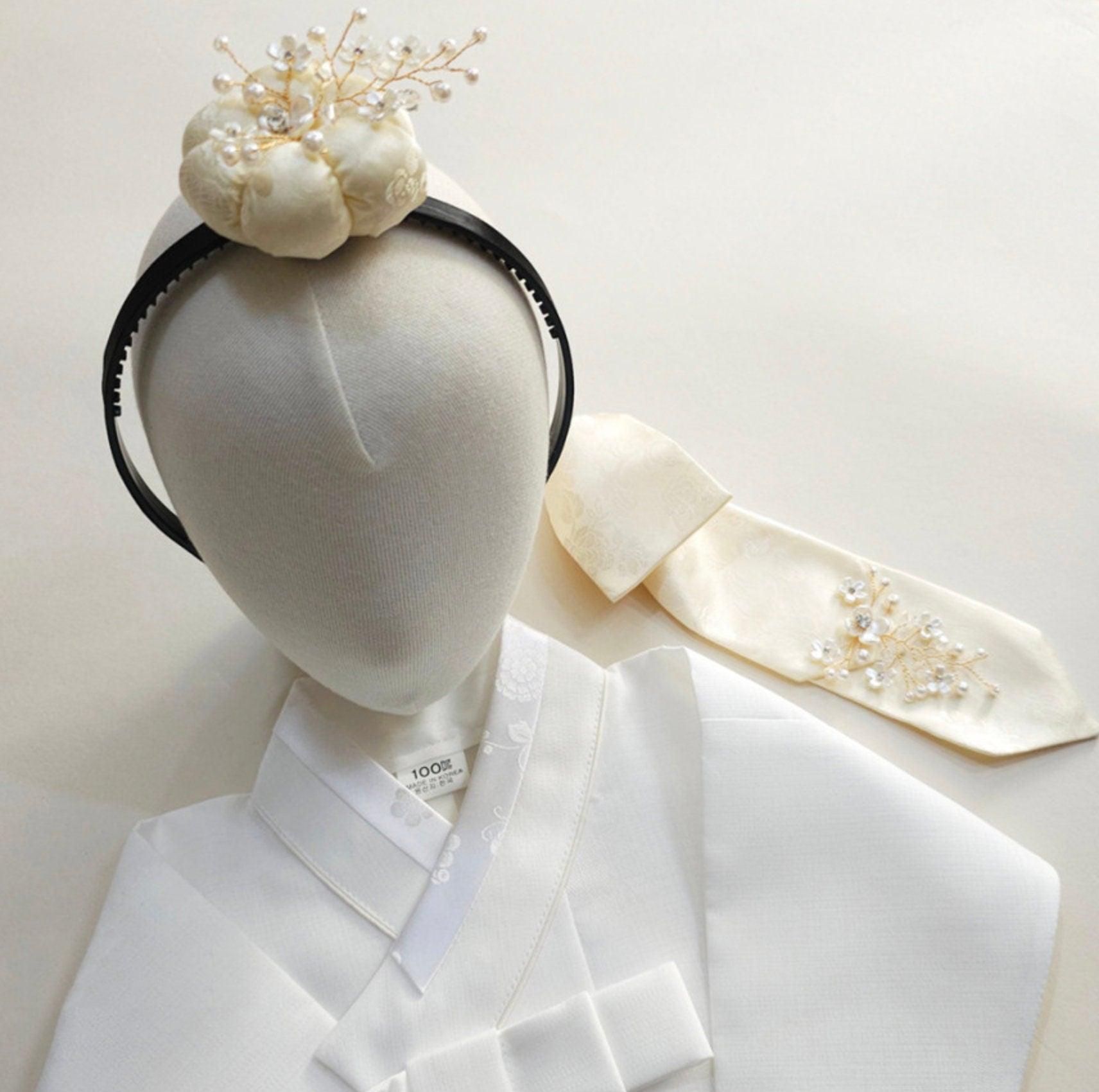 Shine Beads Floral Pumpkin Headband - Native Korean