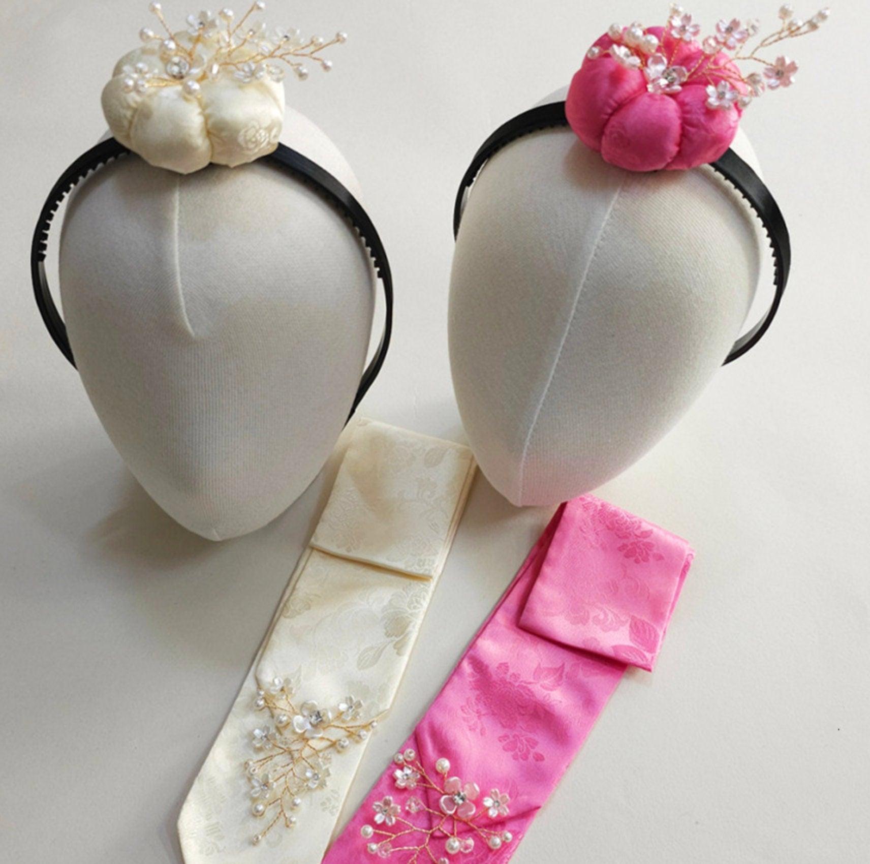 Shine Beads Floral Pumpkin Headband - Native Korean