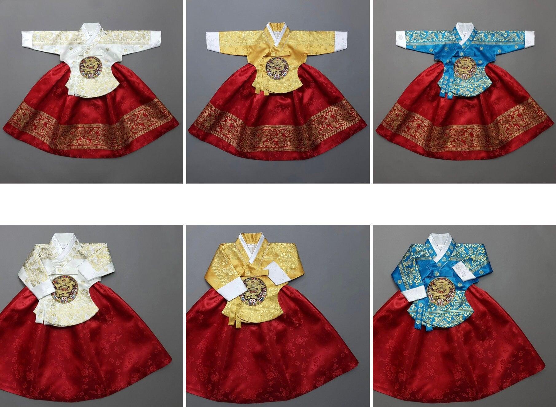 Shiny Red Skirt Girl Hanbok (100D-1YR) - Native Korean