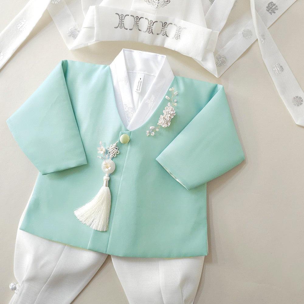Sihoo Mint Boy Hanbok (100D-1YR) - Native Korean