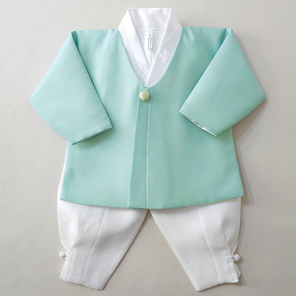 Sihoo Mint Boy Hanbok (100D-1YR) - Native Korean