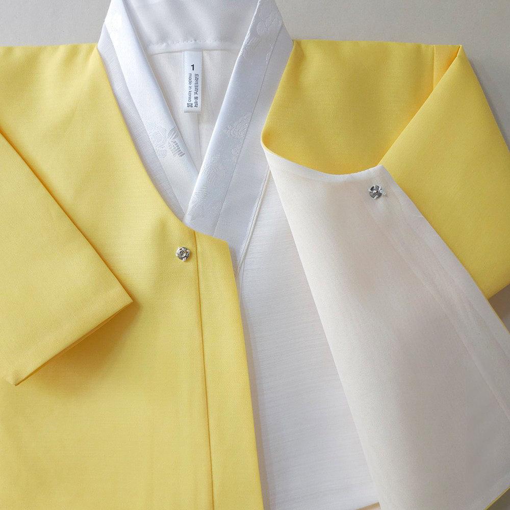 Sihoo Sky Yellow Hanbok (100D-1YR) - Native Korean