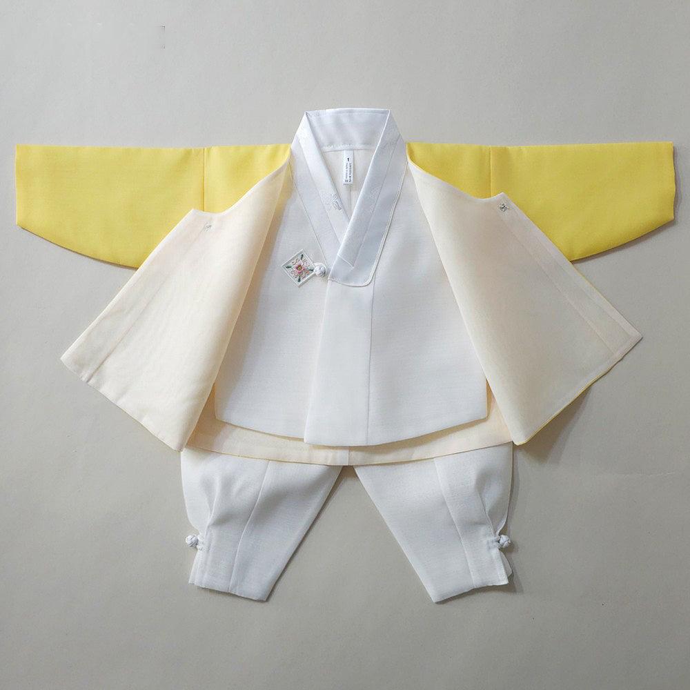 Sihoo Sky Yellow Hanbok (100D-1YR) - Native Korean