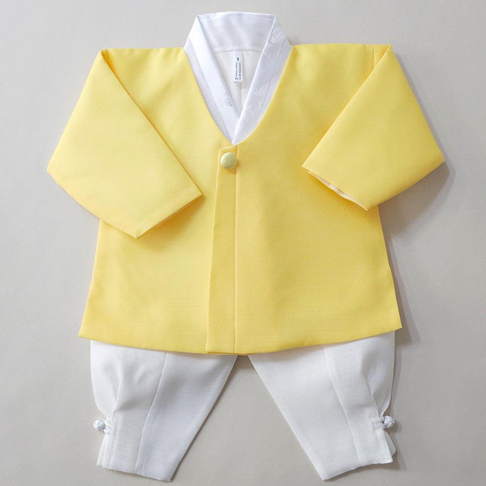 Sihoo Sky Yellow Hanbok (100D-1YR) - Native Korean