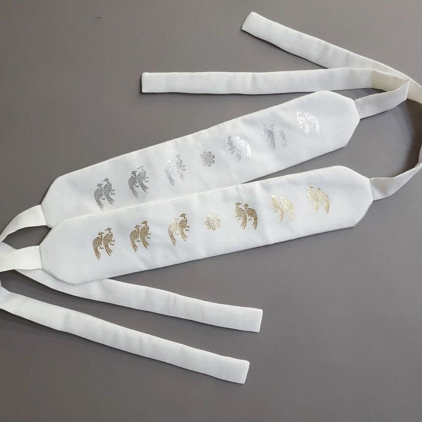 Silver Gold Foil Dol Belt - Native Korean