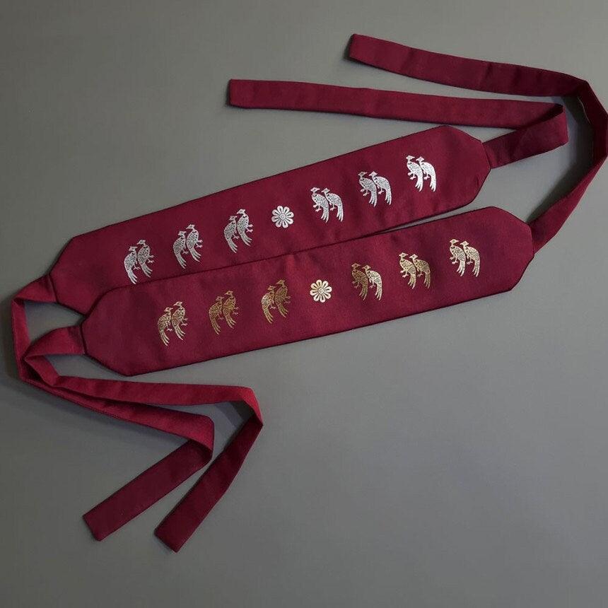 Silver Gold Foil Dol Belt - Native Korean
