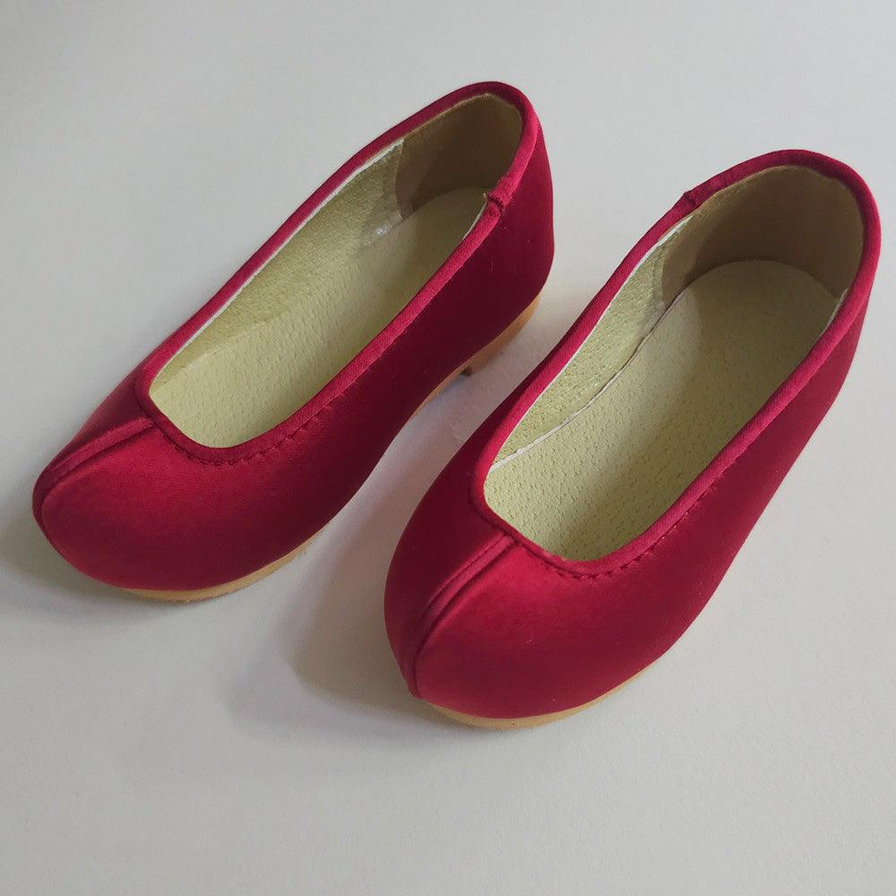 Solid Red Girl Hanbok Shoes - Native Korean