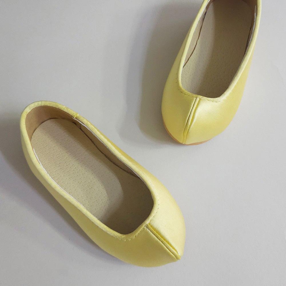 Solid Yellow Girl Hanbok Shoes - Native Korean