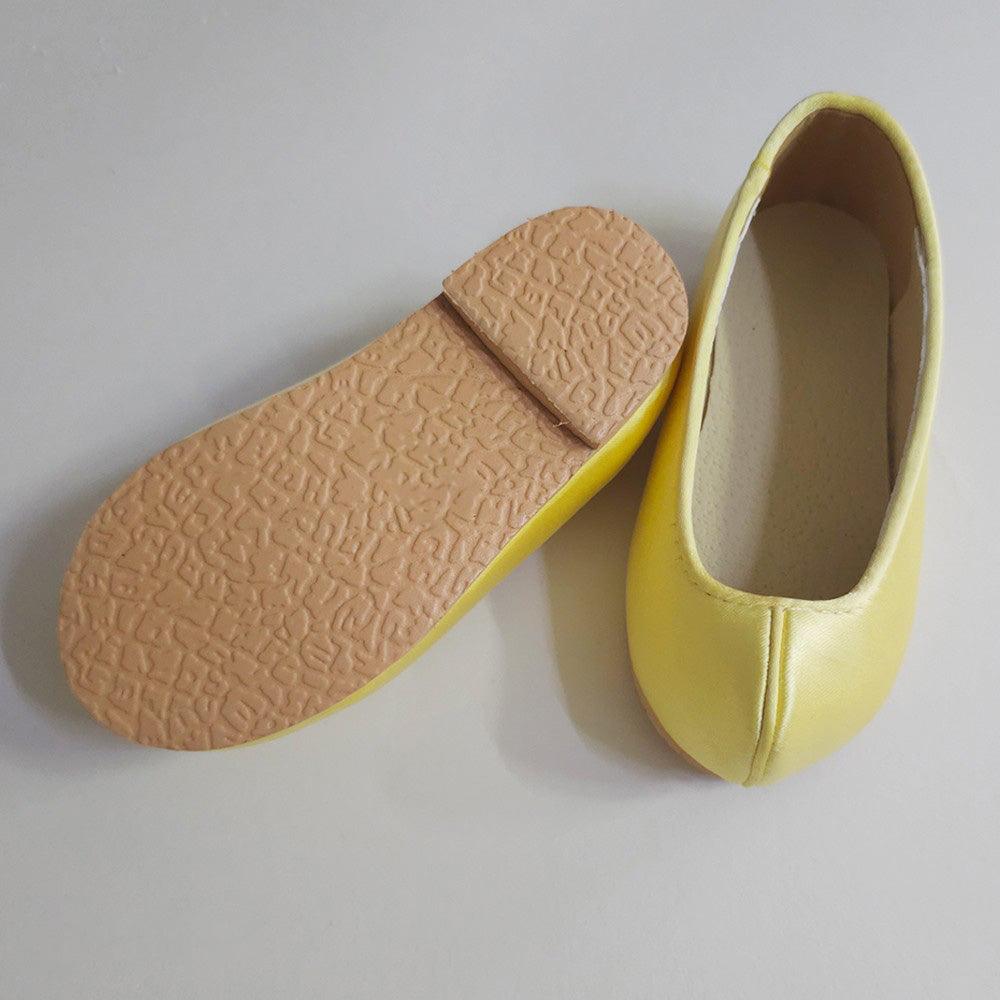 Solid Yellow Girl Hanbok Shoes - Native Korean