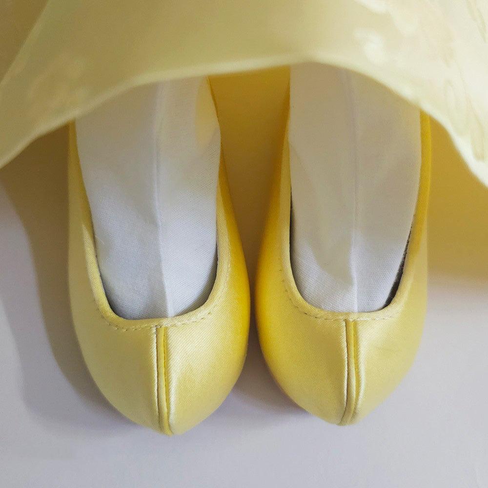 Solid Yellow Girl Hanbok Shoes - Native Korean
