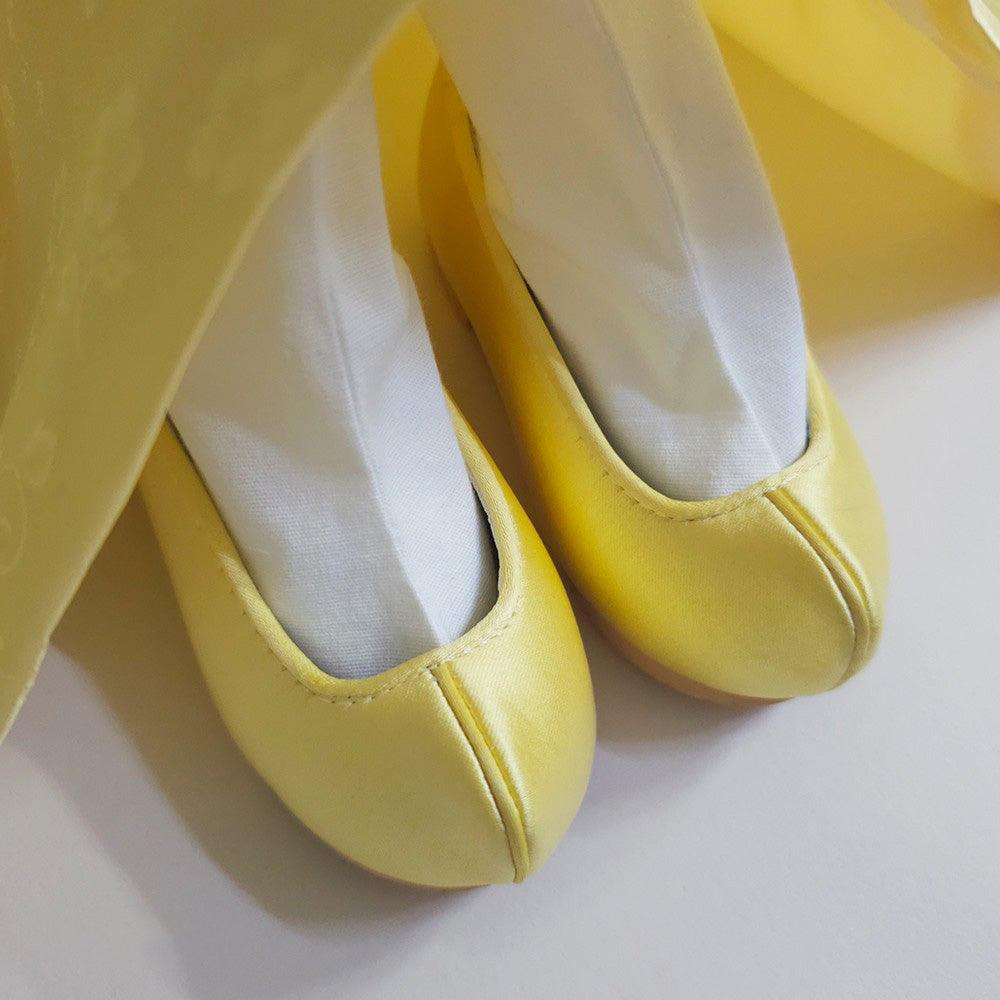 Solid Yellow Girl Hanbok Shoes - Native Korean