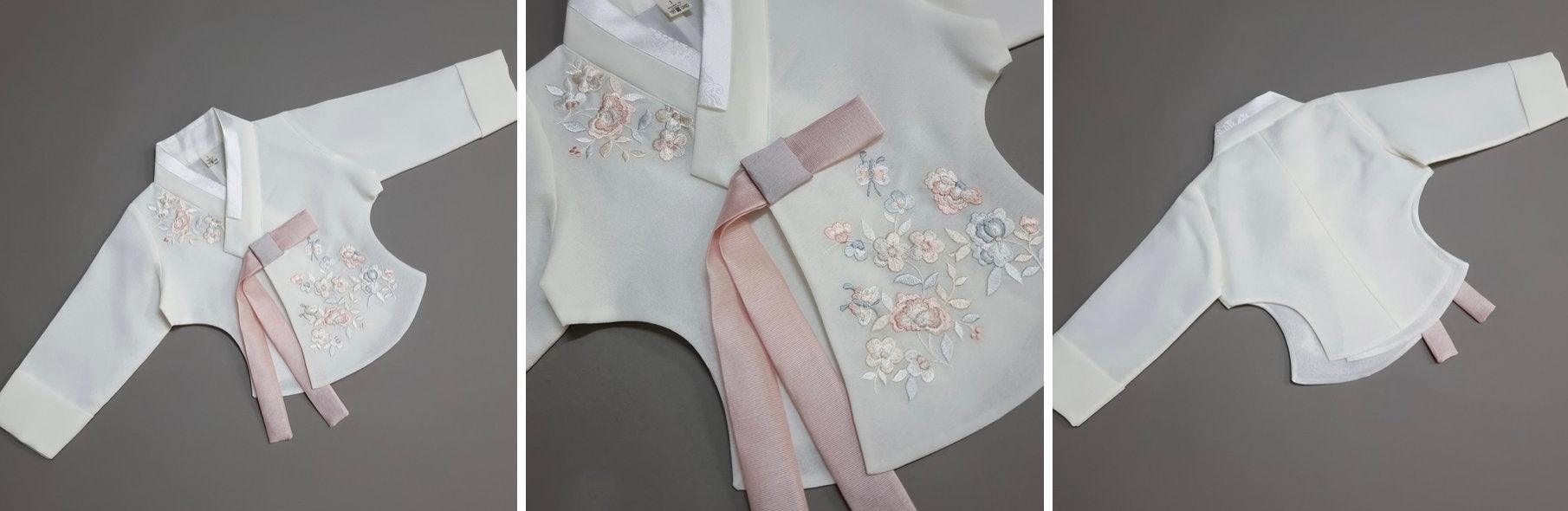 Soomin Floral Girl Hanbok (100D-12YR) - Native Korean