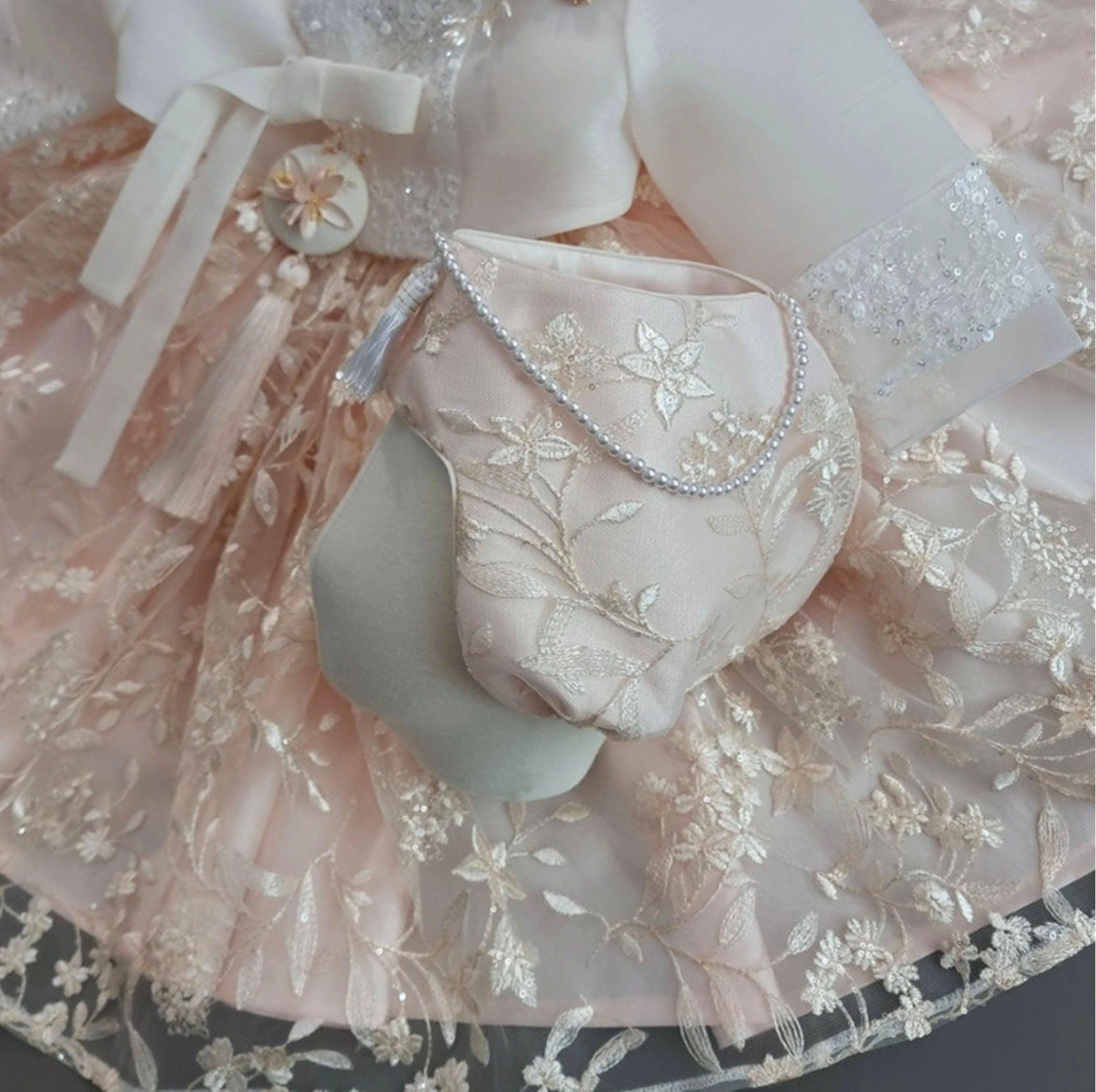 Soyoul Lace Dress Girl Hanbok (100D-8YR) - Native Korean