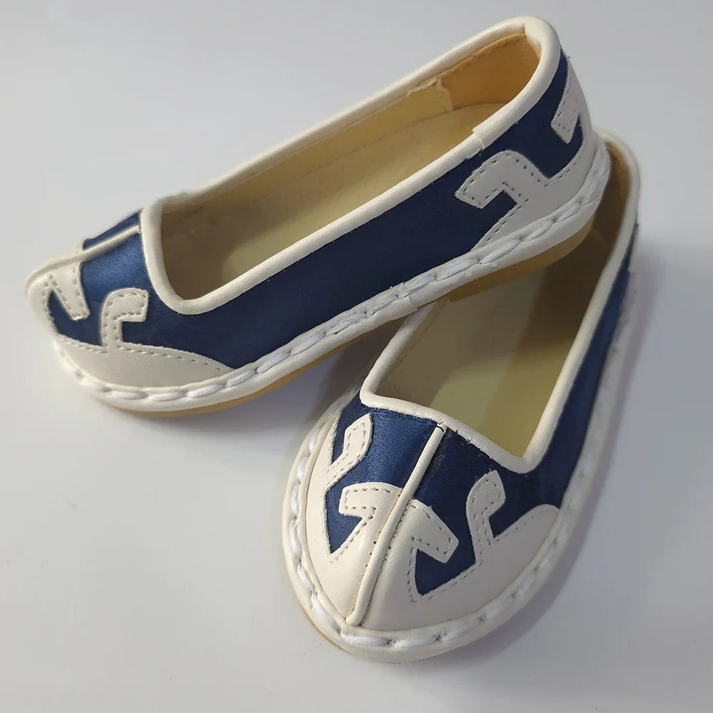 Navy and ivory Boy Hanbok shoes by Native Korean