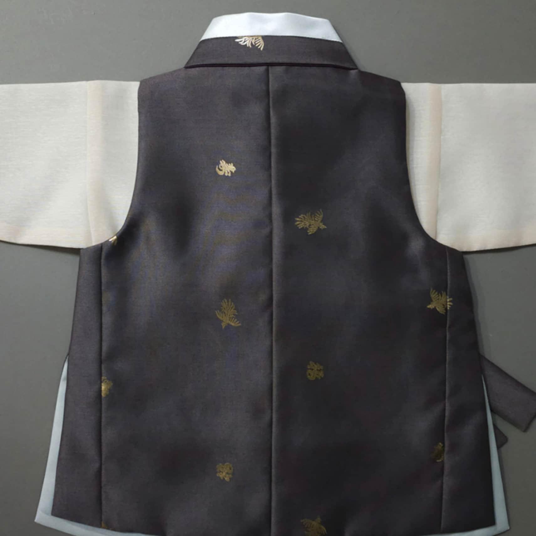 Suho Gold Brown Boy Hanbok (100D-12YR) - Native Korean
