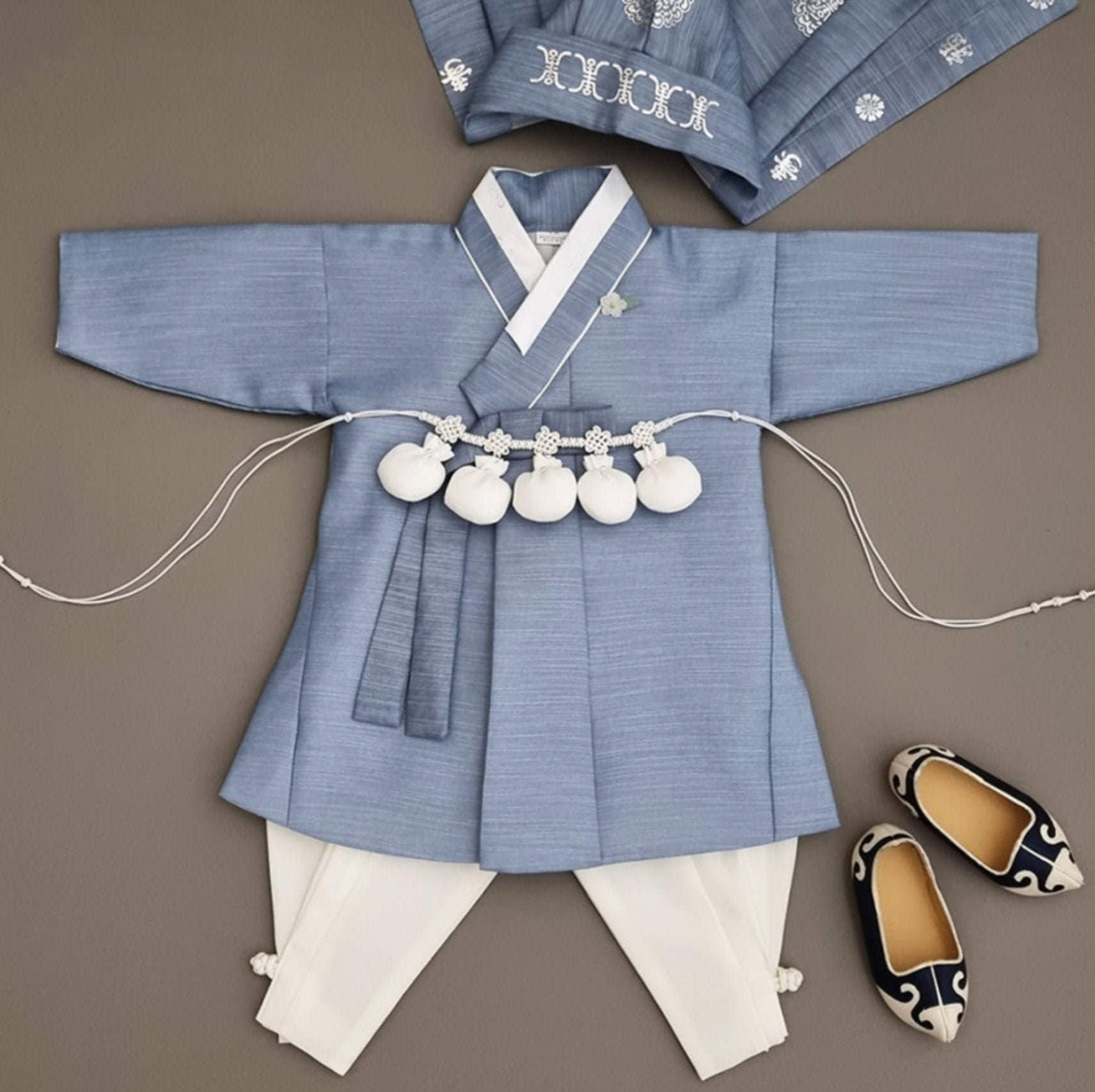 Sungjoon Indie Blue Boy Hanbok (100D-10YR) - Native Korean