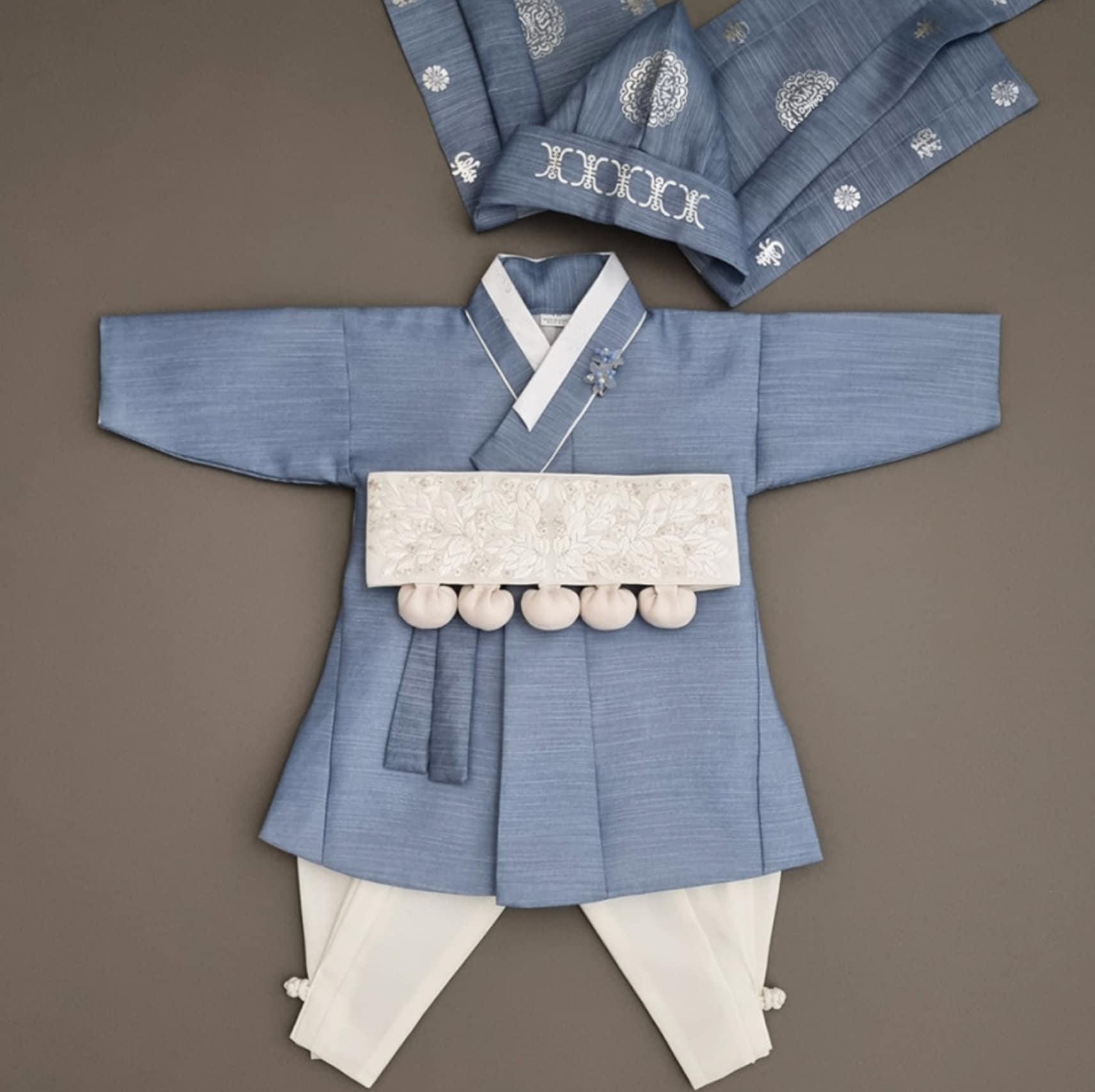 Sungjoon Indie Blue Boy Hanbok (100D-10YR) - Native Korean